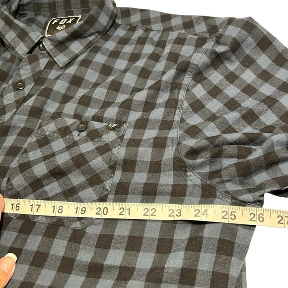 Fox Racing Short Sleeve Plaid Button Down Shirt XXL - Picture 9 of 11